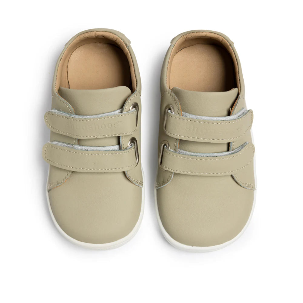 ShooShoos College Toddler Kids Shoes Leather Sneaker In Grey