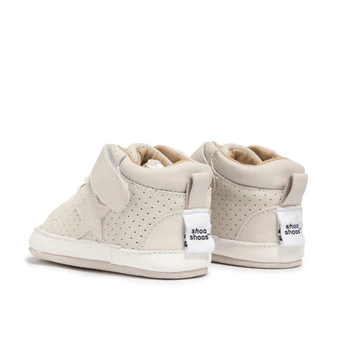 ShooShoos The Jump Baby Sneaker Bootie In Cream