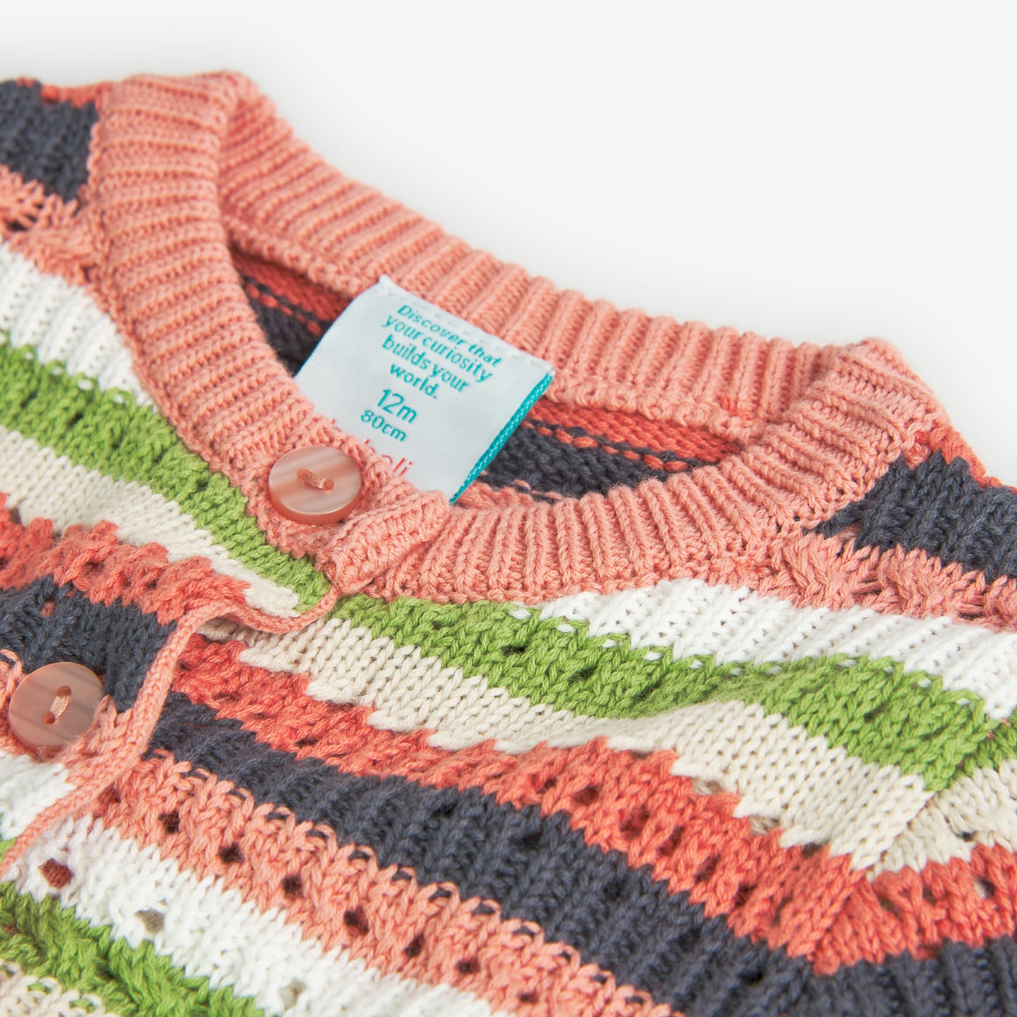 Boboli Girls Knitwear Jacket In Peach