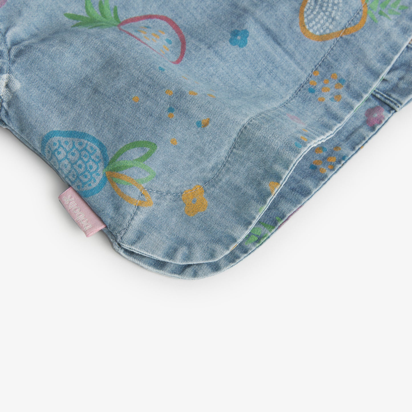 Boboli Girls Denim Shirt In Print