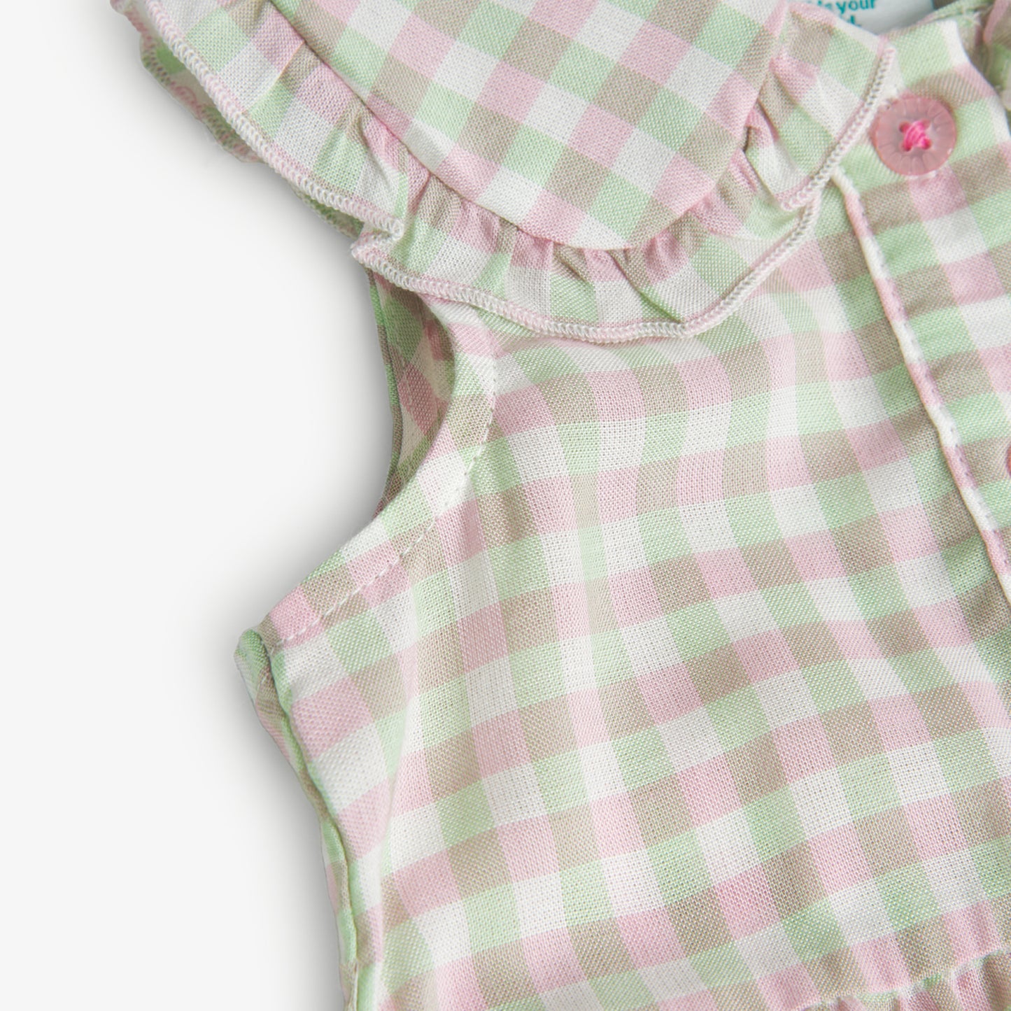 Boboli Girls Viscose Dress In Checks
