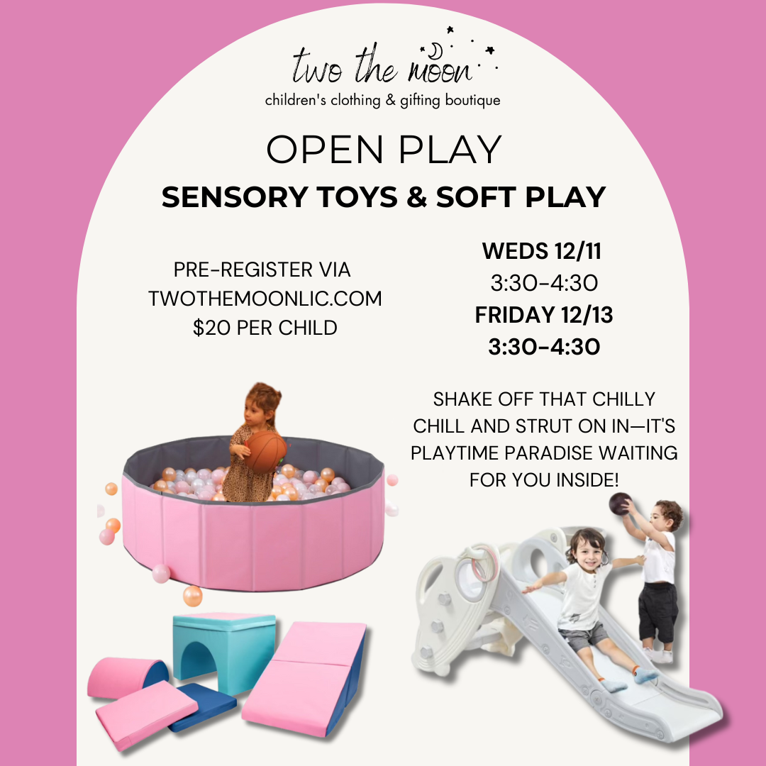 Open Play: Sensory + Soft Play 3:30-4:30 (12/13)
