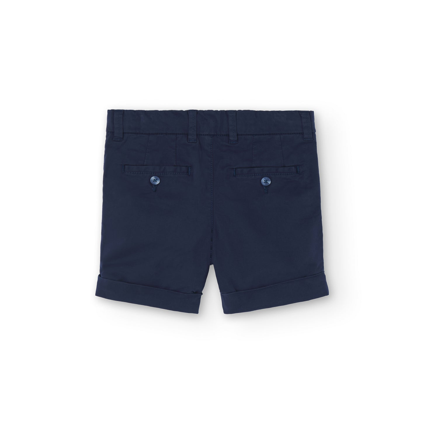Boboli Boys Satin Bermuda Shorts In Navy