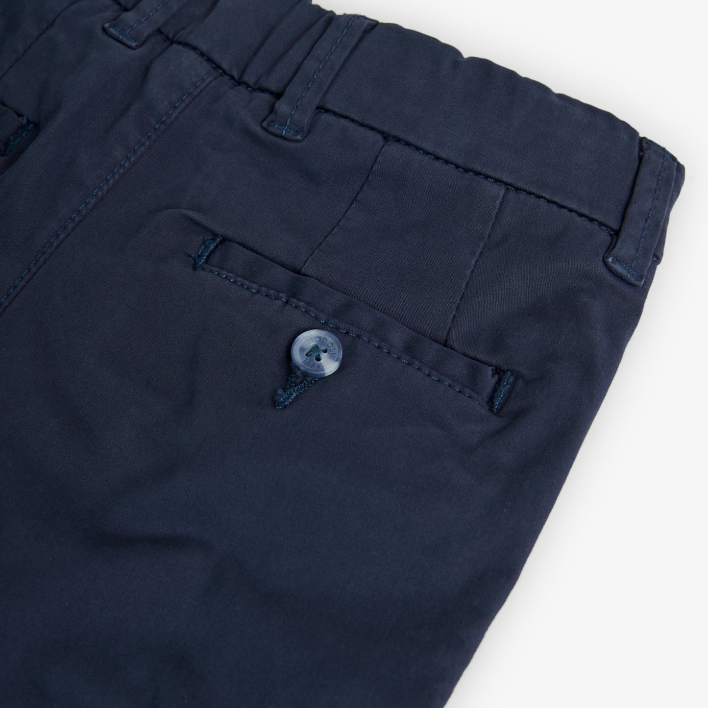 Boboli Boys Satin Bermuda Shorts In Navy