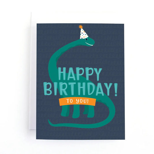 Pedaller Designs Happy Birthday To You Children's Dino Card