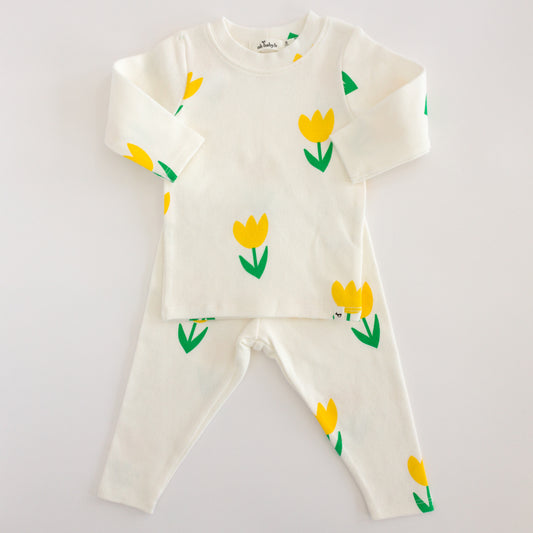 Oh Baby Yellow Tulips 2PC Set