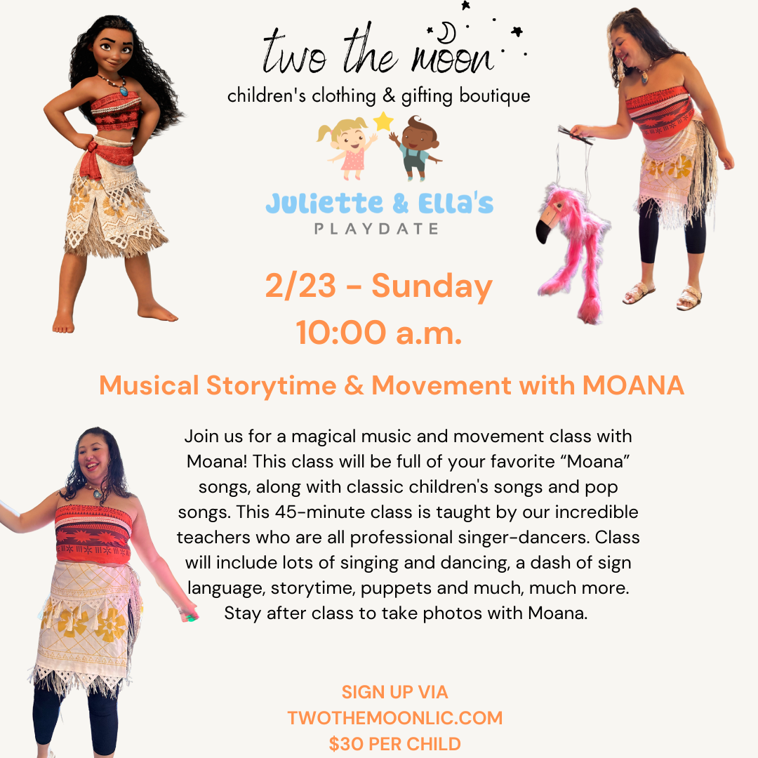 Musical Storytime & Movement with MOANA 10 AM (2/23)