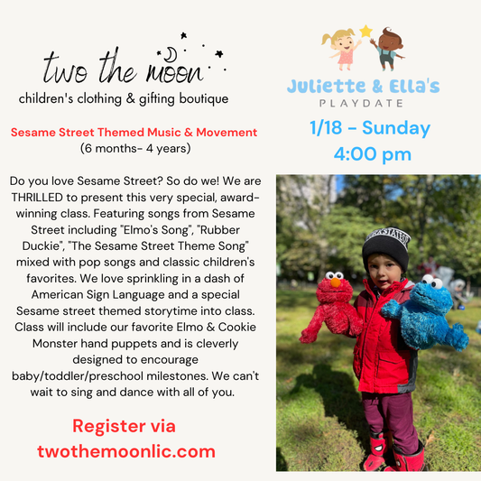 Sesame Street Themed Music & Movement 4 PM (1/18)