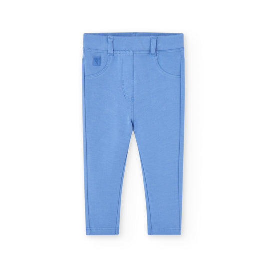 Boboli Boys Stretch Fleece Trousers In Blue