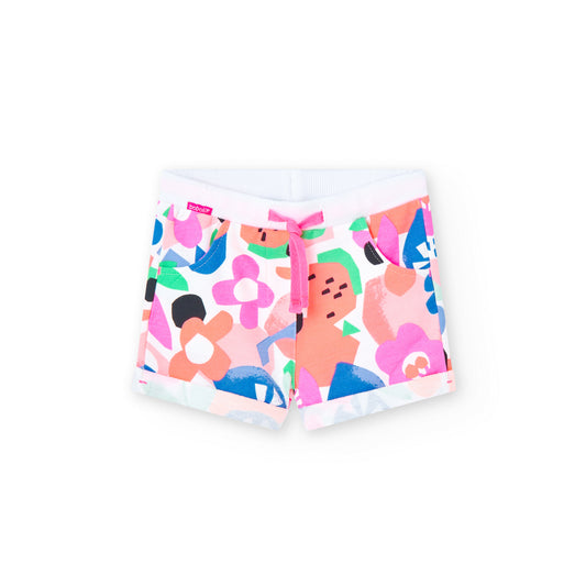 Boboli Girls Fleece Shorts In Print