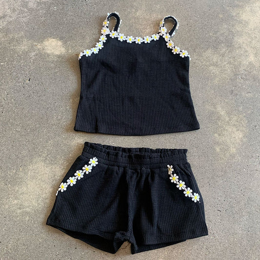 Design History Black Floral Shorts