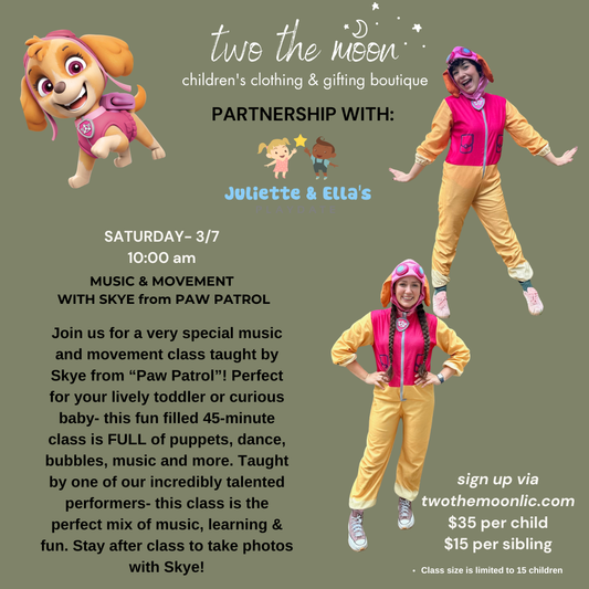 MUSIC & MOVEMENT  WITH SKYE from PAW PATROL 10 AM (3/7)