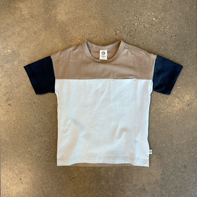 Green Cotton Group Cozy Me Pocket T Shirt In Cashew