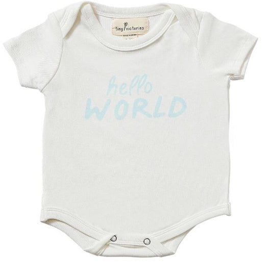 Tiny Victories Hello World Onesie