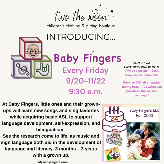 Baby Fingers - 10 Week Session (9/20 - 11/22)