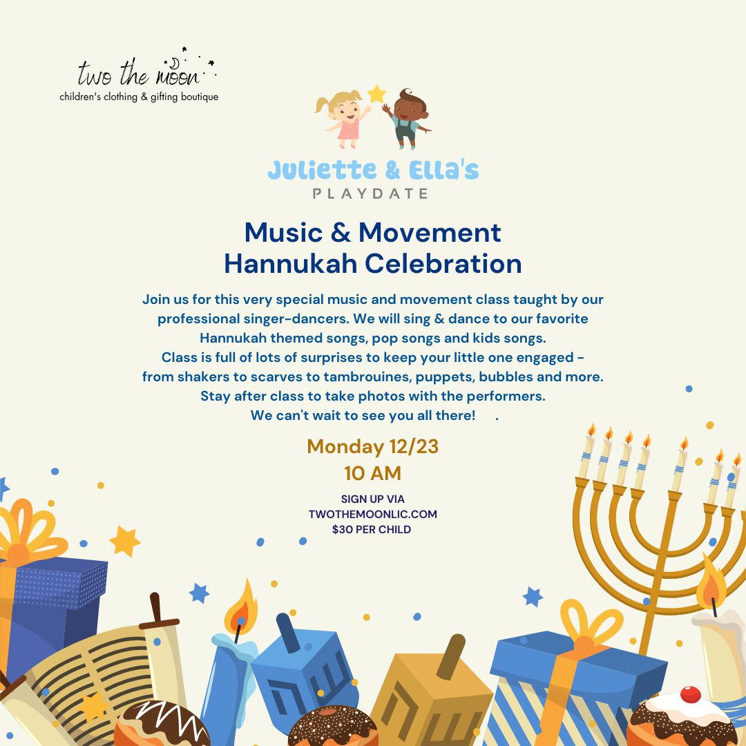 Baby Music & Movement Hanukkah Celebration 10 AM (12/23)