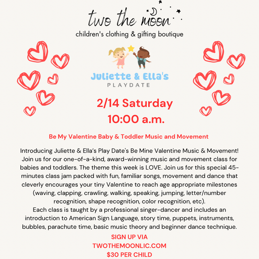 Be My Valentine Baby & Toddler Music and Movement 10 AM (2/14)