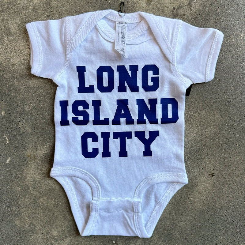 Rock Candy LIC Onesie In White/Navy