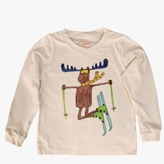 Orangeheat Moose On Skis Long Sleeve