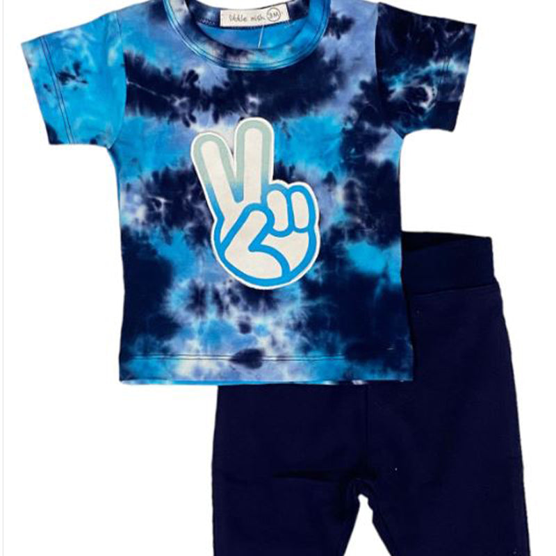 Little Mish Peace Out Tee & Pant Set