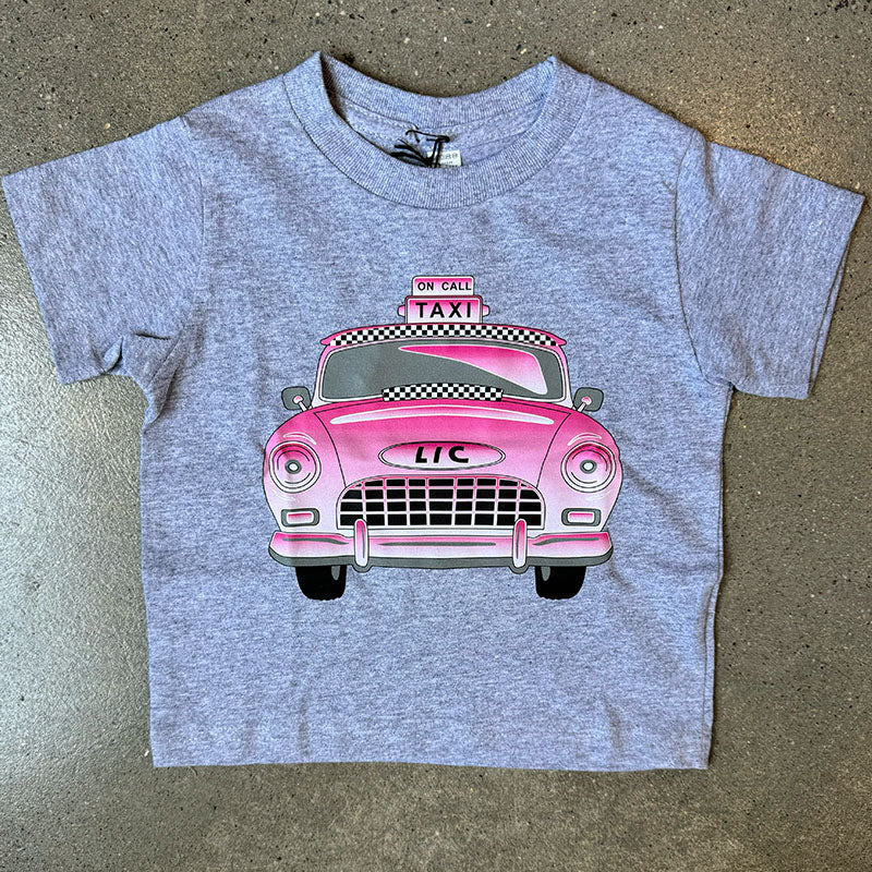 Rock Candy LIC Pink Taxi Tee In Heather Grey