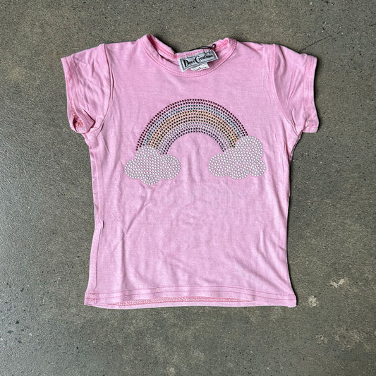 Dori Creations Pastel Rainbow Tee In Pink