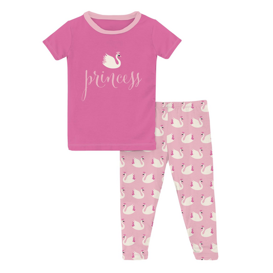 KicKee Pants Short Sleeve Graphic Tee Pajama Set