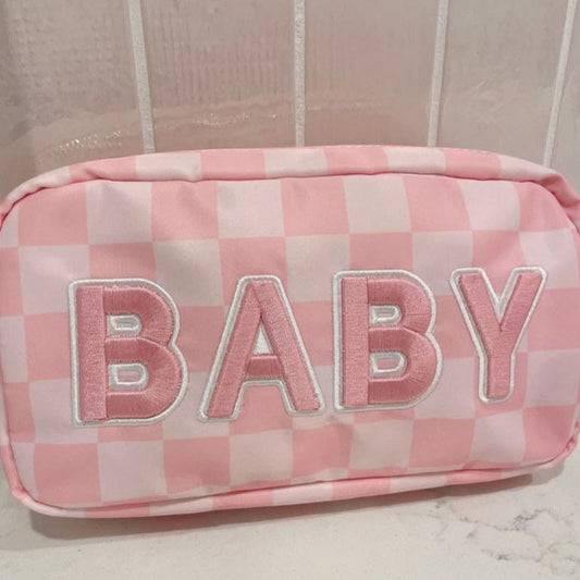 KenzKustomz Pink Checkered Bag BABY