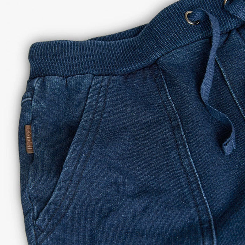 Boboli Denim Fleece Trousers - Blue