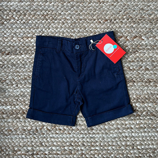 Boboli Gabardine Bermuda Shorts in Navy