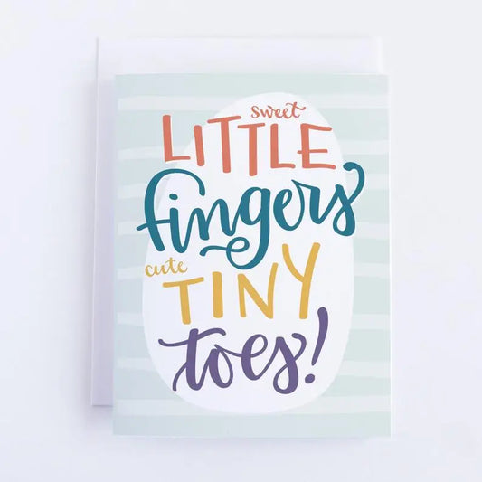 Pedaller Designs Sweet Little Fingers Baby Shower