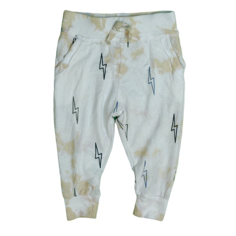 Cozii USA Pocket Jogger Pant In White/Beige