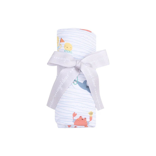 Angel Dear Sea Stripes Swaddle Blanket