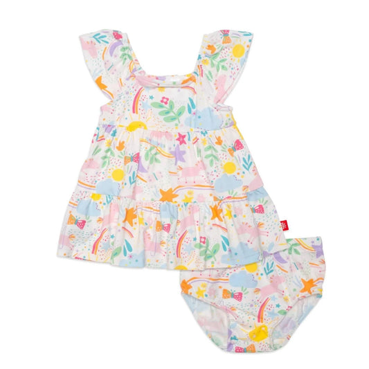 Magnetic Me Sunny Day Vibes Dress & Diaper Cover Set