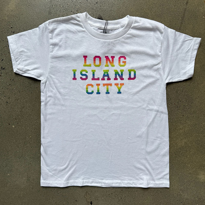 Long Island City Rainbow Letter Tee
